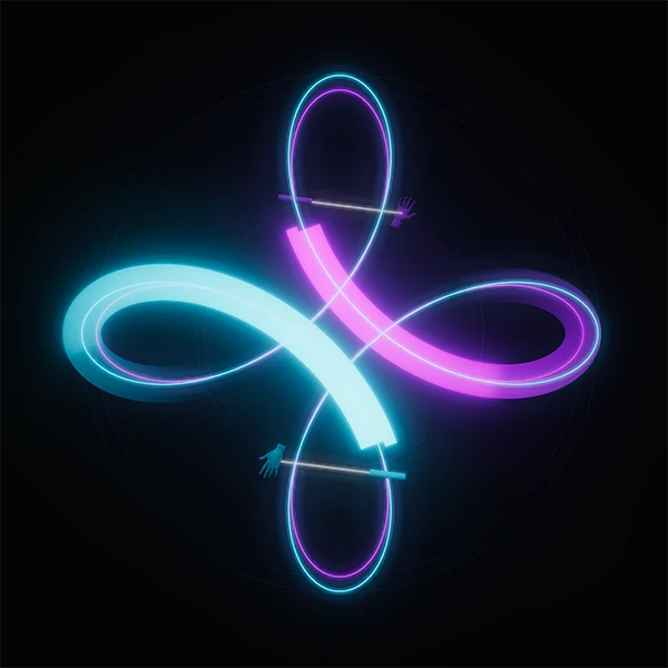 Split time same direction antispin flower